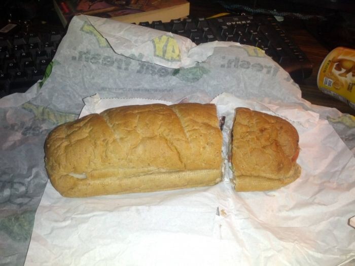 19. This well-cut sandwich:
