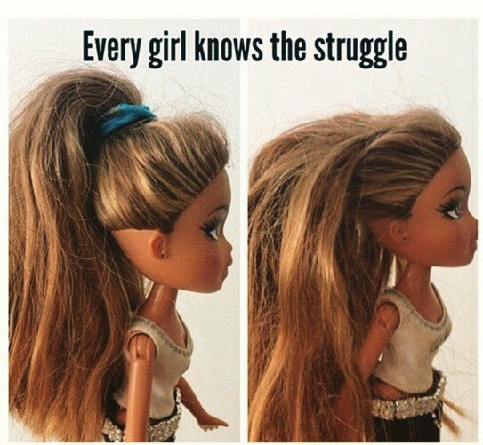  Or desperately wanting to put your hair up, but knowing if you do the dreaded dent means you can never take it down.