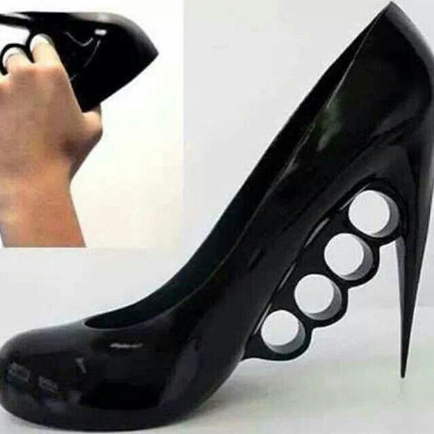 3. Sexy shoes by day, dangerous weapon by night.