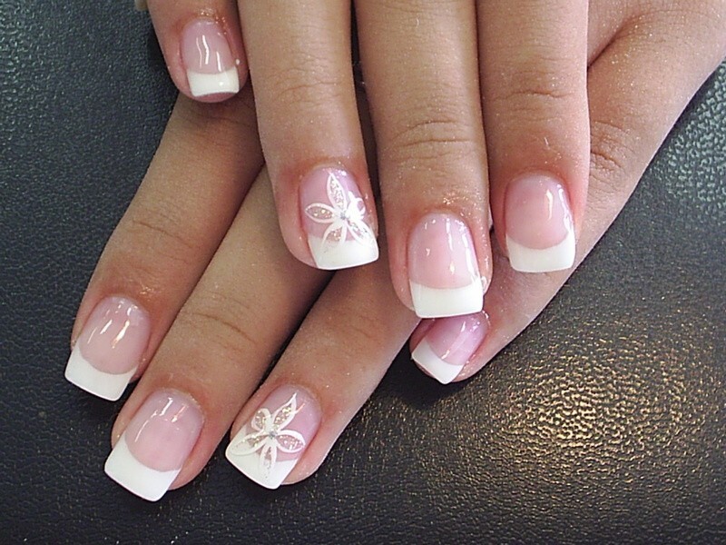 Orchid Style Of Acrylic Nail Art