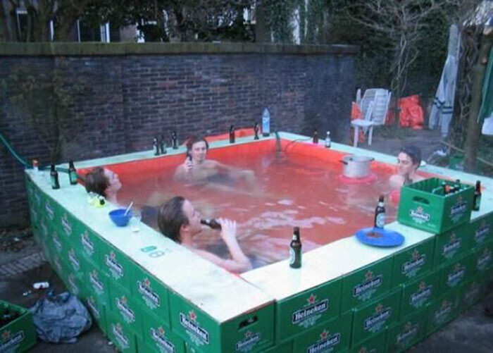 Go swimming and keep your beer cold.