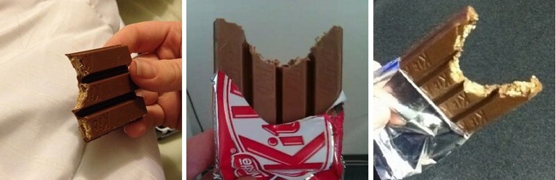 And finally, there are people who eat KitKats like this.