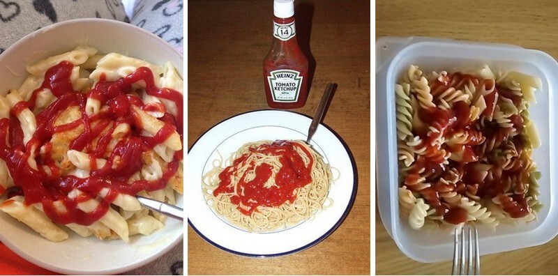 Ketchup should just never be put on pasta.