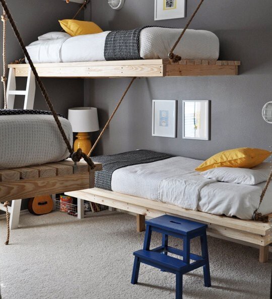 13. These hanging beds are so cool!