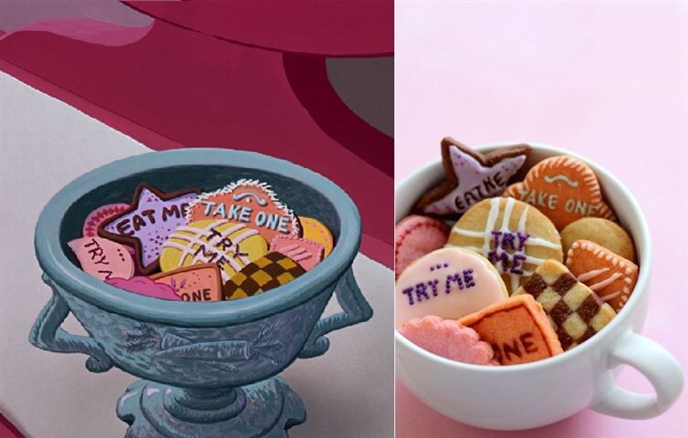 10. One more shout out for Alice In Wonderland - the tempting cookies.