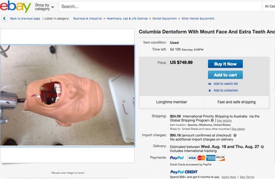 They come in a range of styles and prices, hopefully fulfilling the desires of all budding dentists / sociopaths.