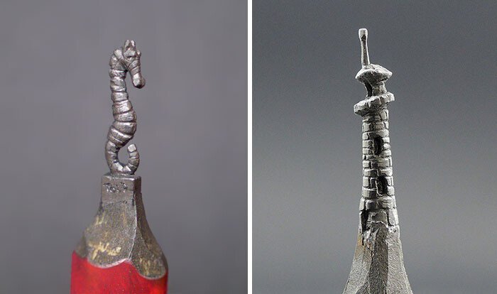 Stunningly Detailed Sculptures Carved From Pencil Tips By Bosnian Arti