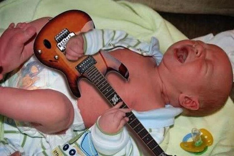 He was born a rock star.