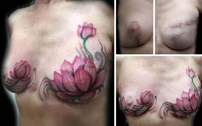 She also does free tattoos for women who had had to undergo mastectomy