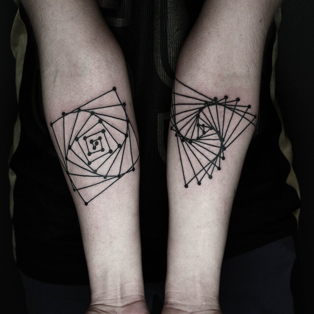 Geometric Tattoos By Turkish Artist Okan Uçkun