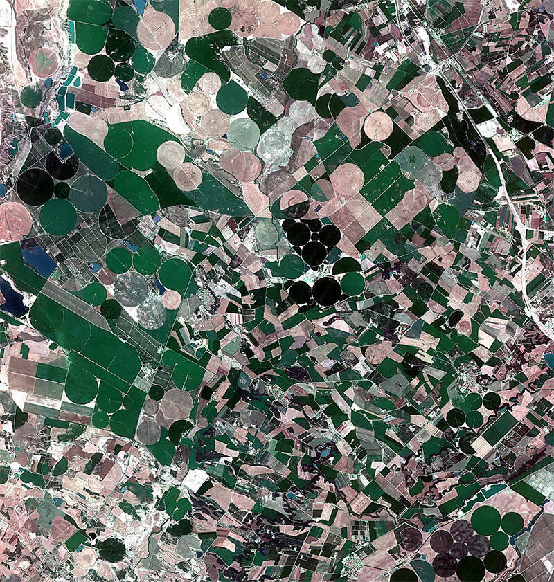 Agricultural fields in Aragon and Catalonia