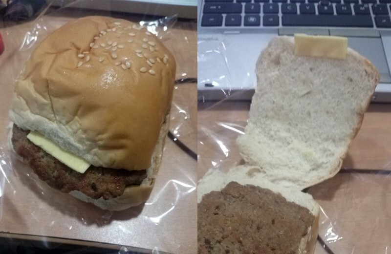 The lie that is this "cheese"burger: