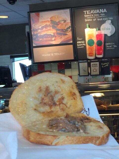 And the horror that is this supposed "breakfast sandwich":