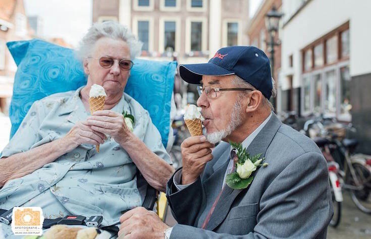 "To enjoy a delicious ice cream cone."