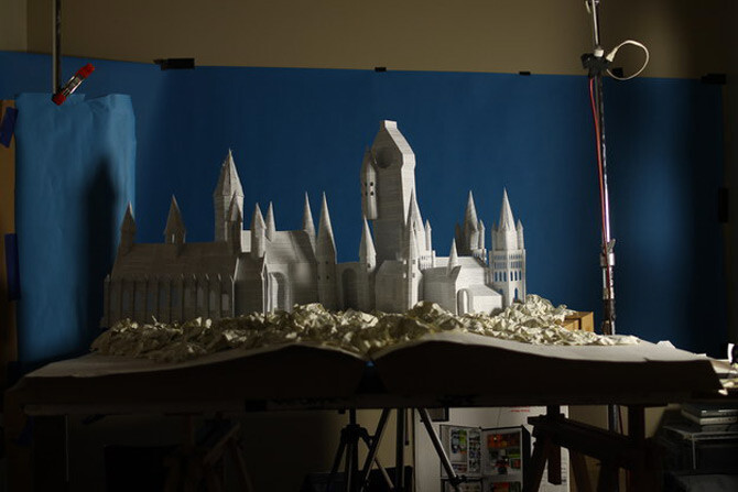 Someone Built Hogwarts From The Pages Of A “Harry Potter” Book