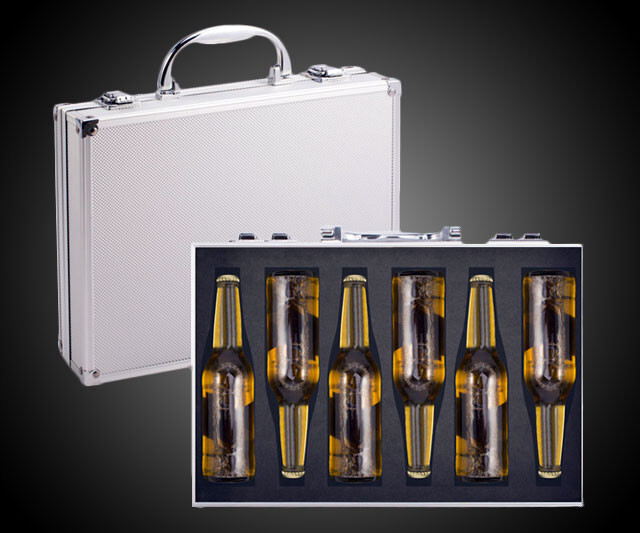 15. This briefcase that specializes in carrying beer.