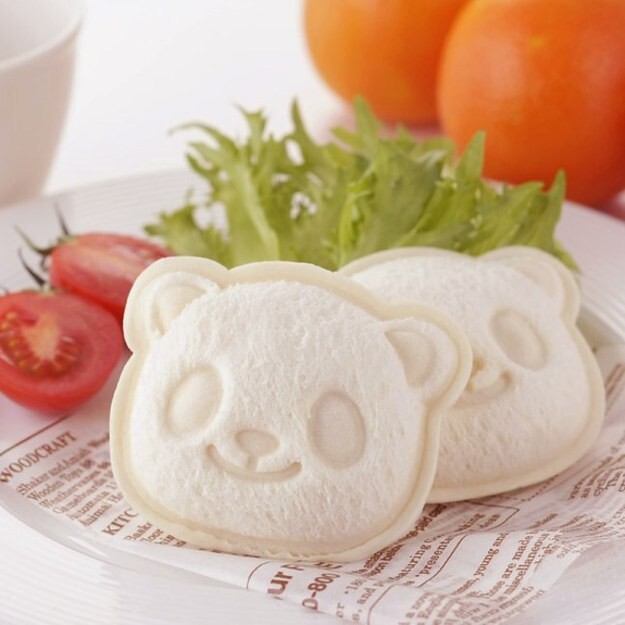 A press that turns plain ol’ pieces of bread into adorable panda pouches.