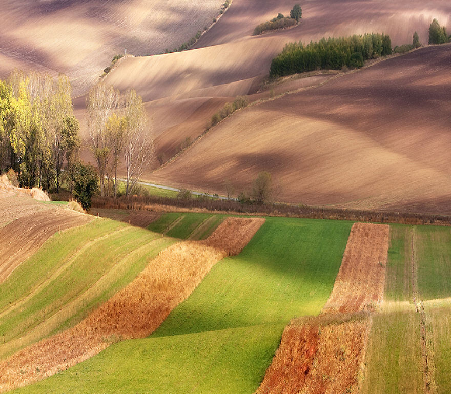 Hypnotizing Beauty Of Moravian Fields In The Chech Republic