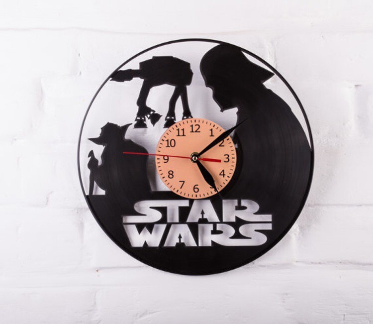 Vinyl Star Wars Clock