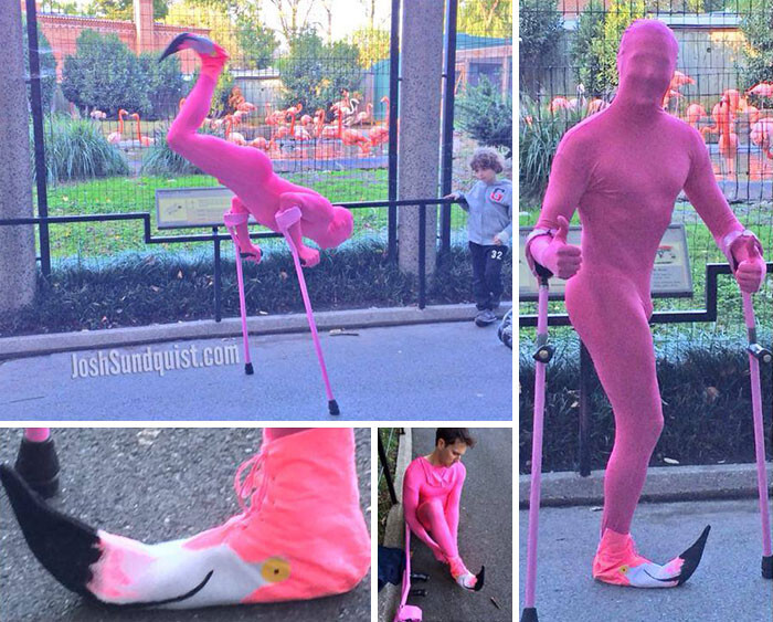 Every Halloween, This One-Legged Guy Makes A Halloween Costume