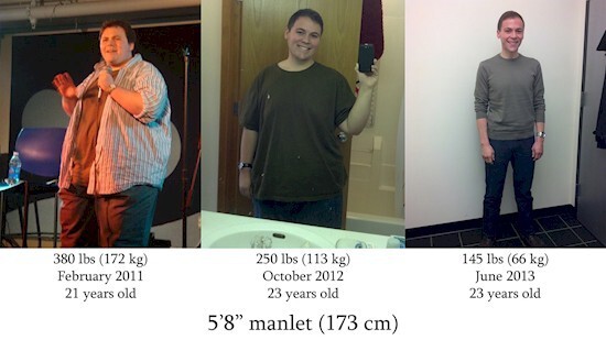 Reddit user r1ptide64 dropped 235 lbs. over two years and four months