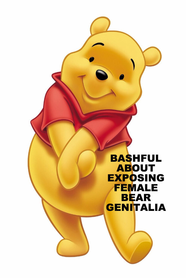 Finding Winnie’s other big bombshell: WINNIE IS NOT A DUDE. She’s a lady bear.