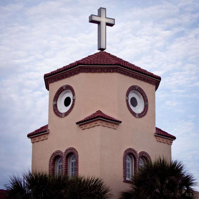 16. Is this a church or is it a chicken?