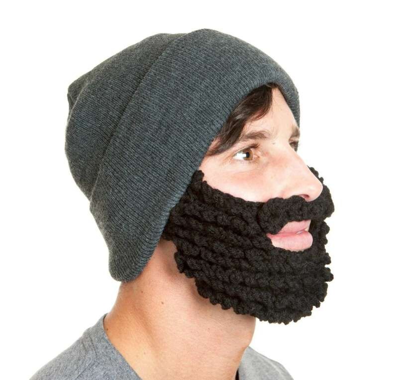 6. Now everyone can have a beard to keep them warm with a beard beanie. 