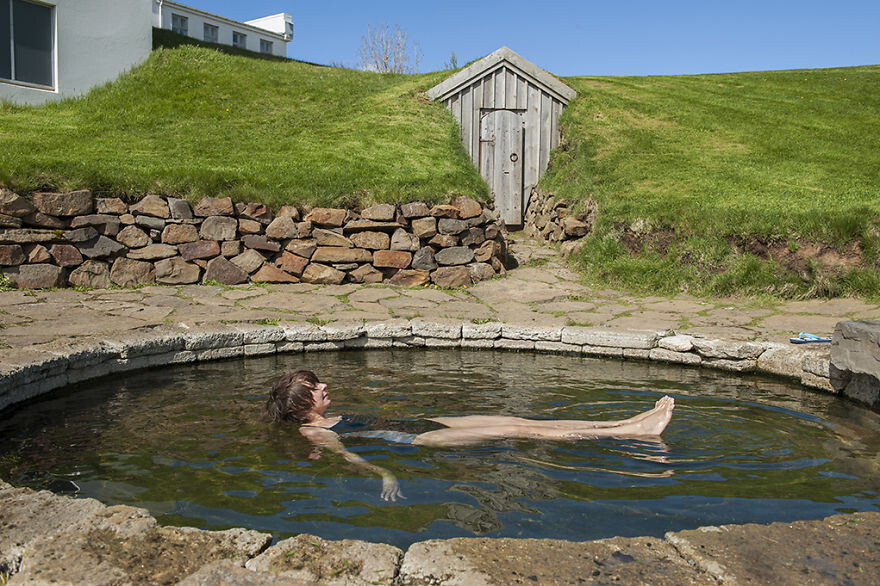 Snorralaug, Snorri’s pool – build in 1887, Iceland
