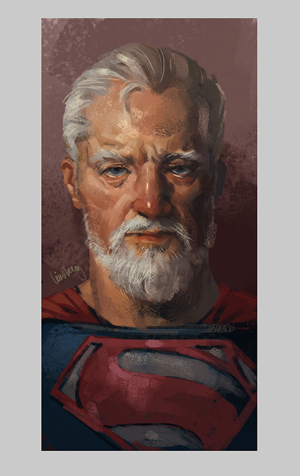 Artist Shows How Superheroes Will Look When They Retire