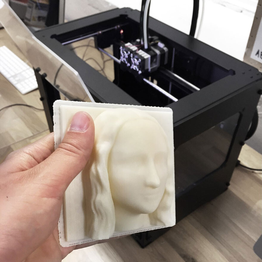 He’s raising money to create an online repository where artists could submit their art in 3D formats, letting anyone with a 3D printer print it