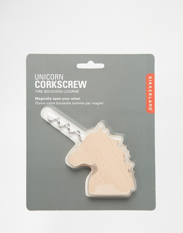 6. This totally genius unicorn corkscrew: