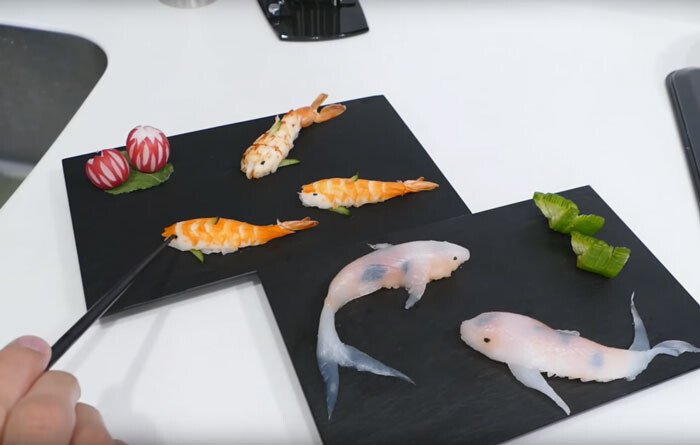 Sushi That Looks Like Real-Life Swimming Koi In A Few Simple Steps