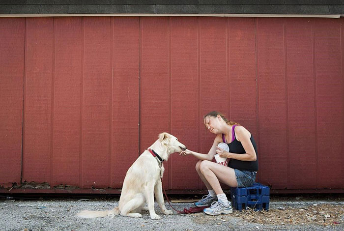 #36 Homeless Girl Rose With Her Dog Junior