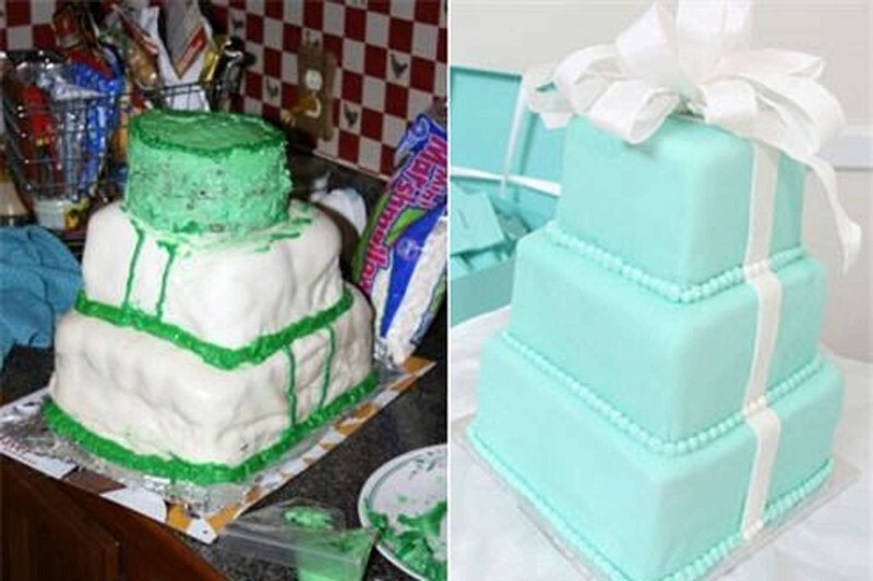 3. "I always wanted a perfect Tiffany blue cake for my wedding."