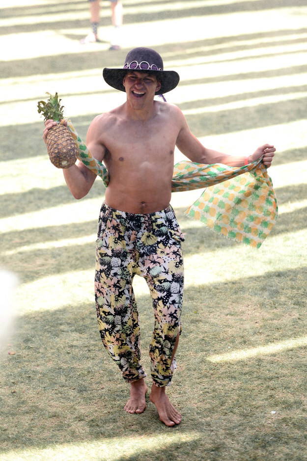 32. This man and his beautiful pineapple.