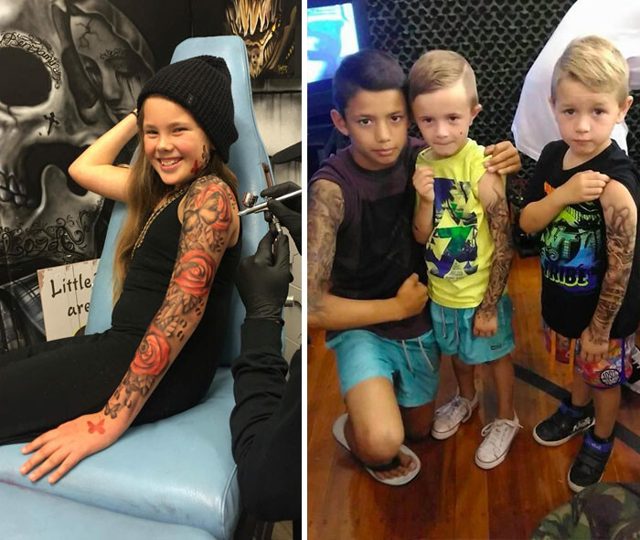 Artist Gives Sick Kids Awesome Tattoos To Make Life In Hospital More Fun