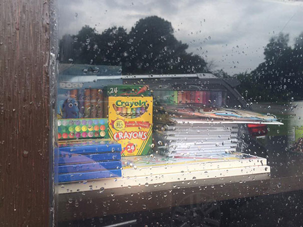 Since one pantry was close to a school, she also made sure kids get necessary school supplies