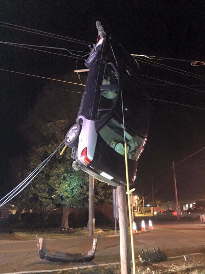 10. When a tightrope walker crashes their car.