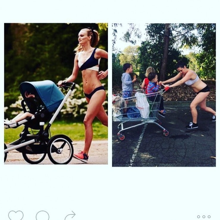 Mom on Instagram vs. Mom in real life