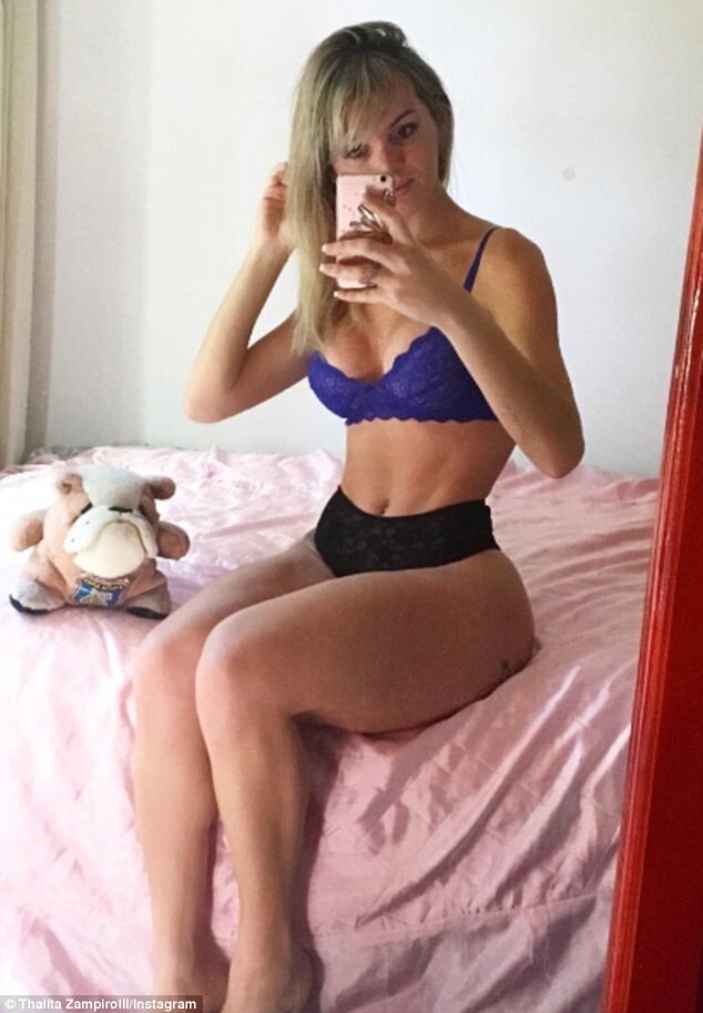 Transsexual Brazilian model who was linked to footballer Romario shows off her amazing curves