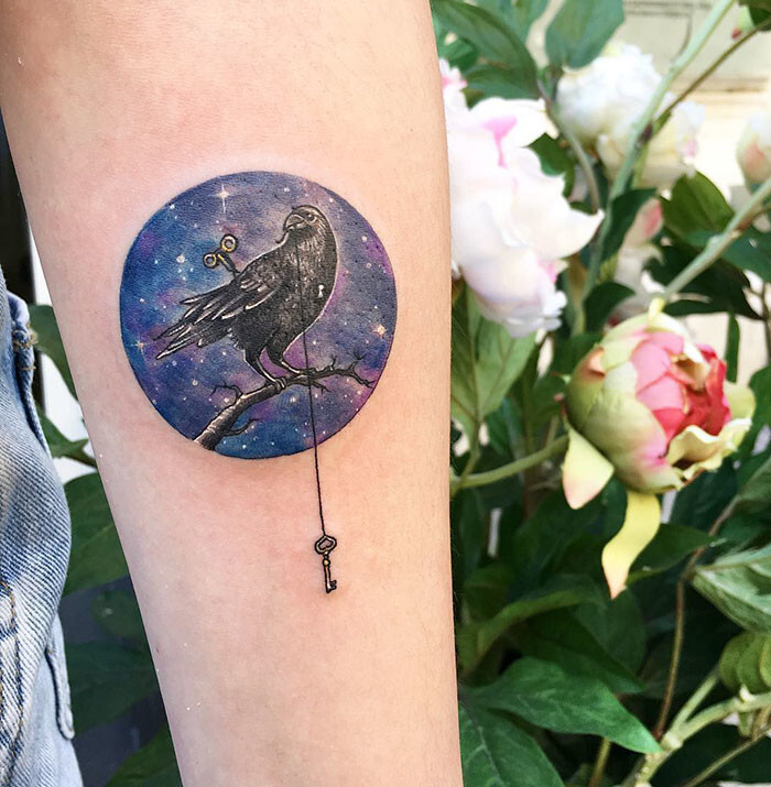 Miniature Circle Tattoos By Turkish Artist Eva Krbdk