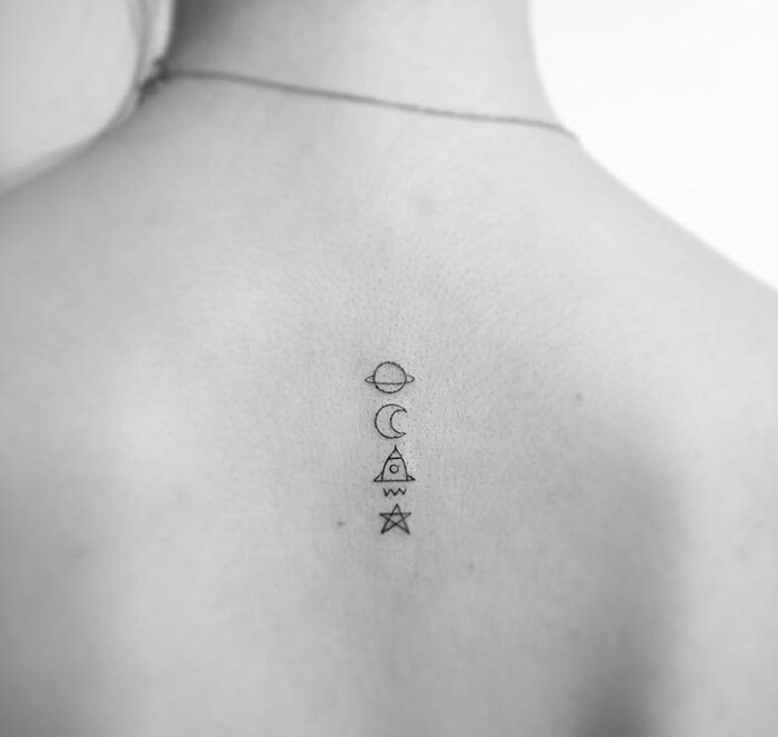 13+ Minimalist Tattoos By A Korean Artist