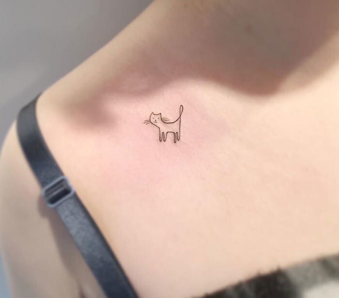 13+ Minimalist Tattoos By A Korean Artist