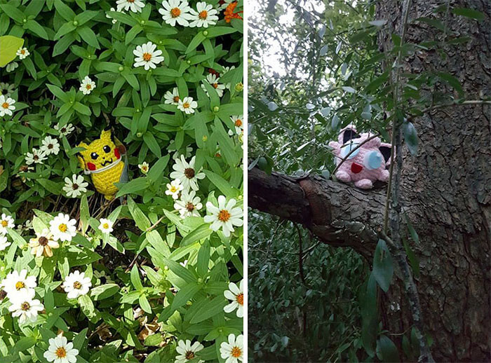 Someone Is Crocheting REAL Pokémon Toys And Leaving Them At PokeStops For Others To Find