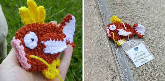 Someone Is Crocheting REAL Pokémon Toys And Leaving Them At PokeStops For Others To Find
