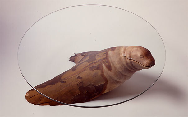 Clever Tables That Create An Illusion Animals Are Emerging From Water