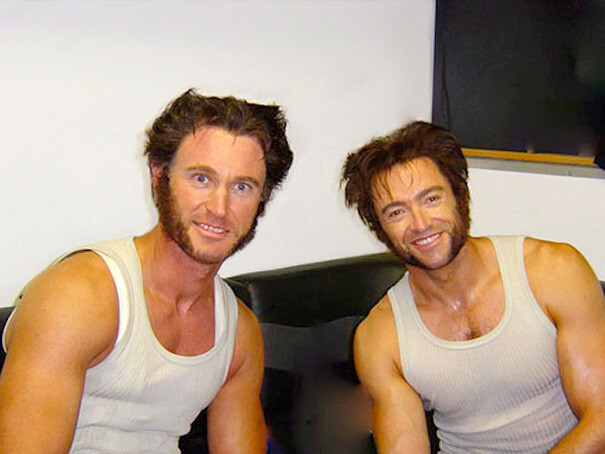 #6 Hugh Jackman And His Stunt Double Richard Bradshaw On The Set Of X-Men: The Last Stand