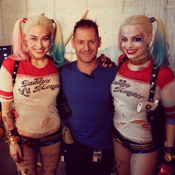 #19 Margot Robbie With Her Stunt Double Ingrid Kleinig On The Set Of Suicide Squad
