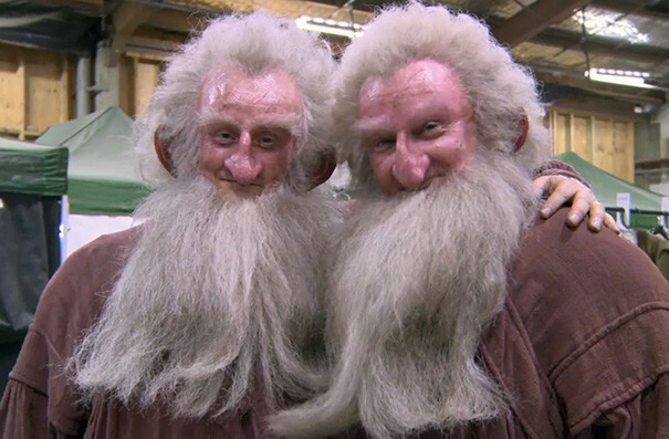 #5 Ken Stott And His Stunt Double Peter Dillon On The Set Of The Hobit